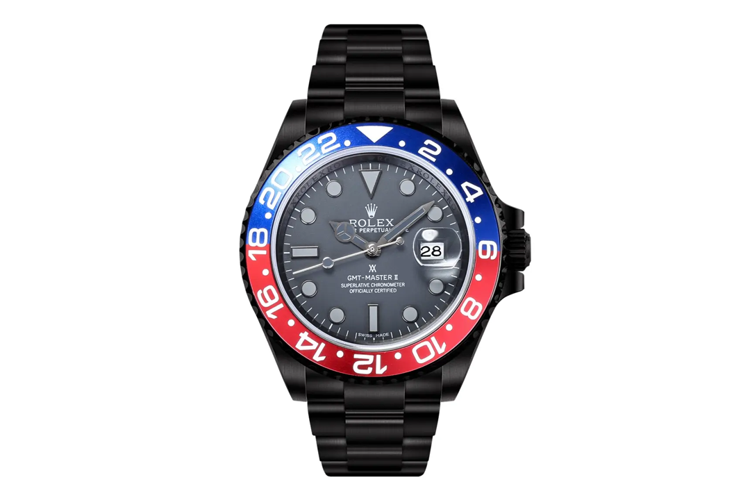 Rolex GMT-Master II Blaken Edition - Black Steel with Red and Blue Bezel