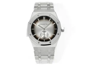 Audemars Piguet Royal Oak Series Men's watch - Silver Stainless Steel Dial with Gradient Grey.