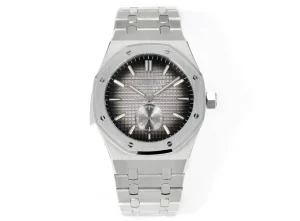 Audemars Piguet Royal Oak Series Men's watch - Stainless Steel, Grey Dial with Platinum Luminous Markers