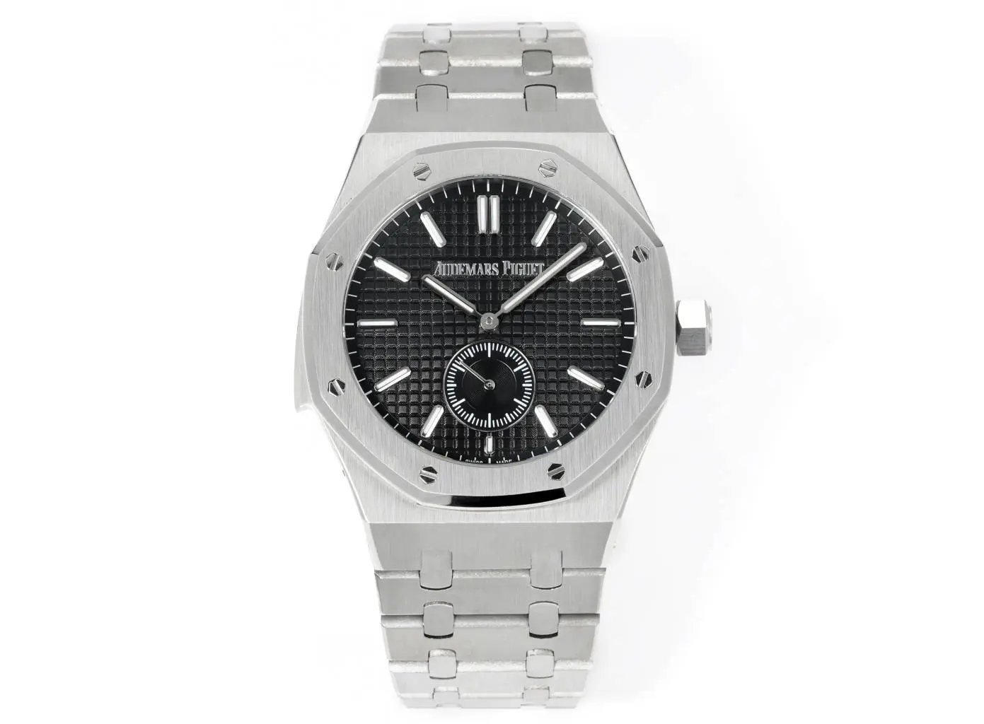 Audemars Piguet Royal Oak Series Men's Watch ?C Stainless Steel Dial with Black Dial