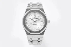 Audemars Piguet Royal Oak Stainless Steel Automatic Watch with Silver Date Edition 15400V2