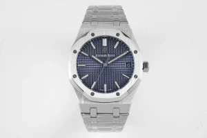 Audemars Piguet Royal Oak Stainless Steel Watch 15500 with Blue Dial Automatic Movement