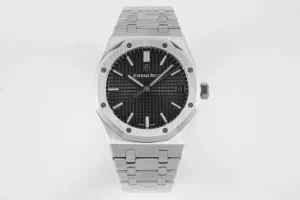 Audemars Piguet Royal Oak Stainless Steel Watch ?C Black Dial, Automatic Motion, 41mm Case Luxury Style