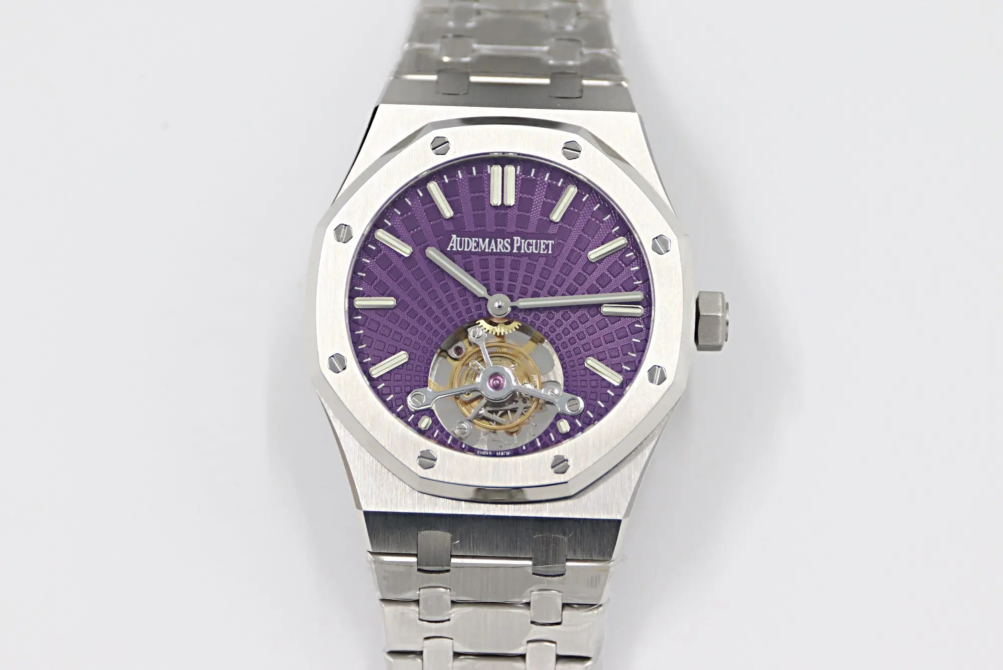 Audemars Piguet Royal Oak Tourbillon Upgrade Edition - Silver Case, Purple Dial 41mm