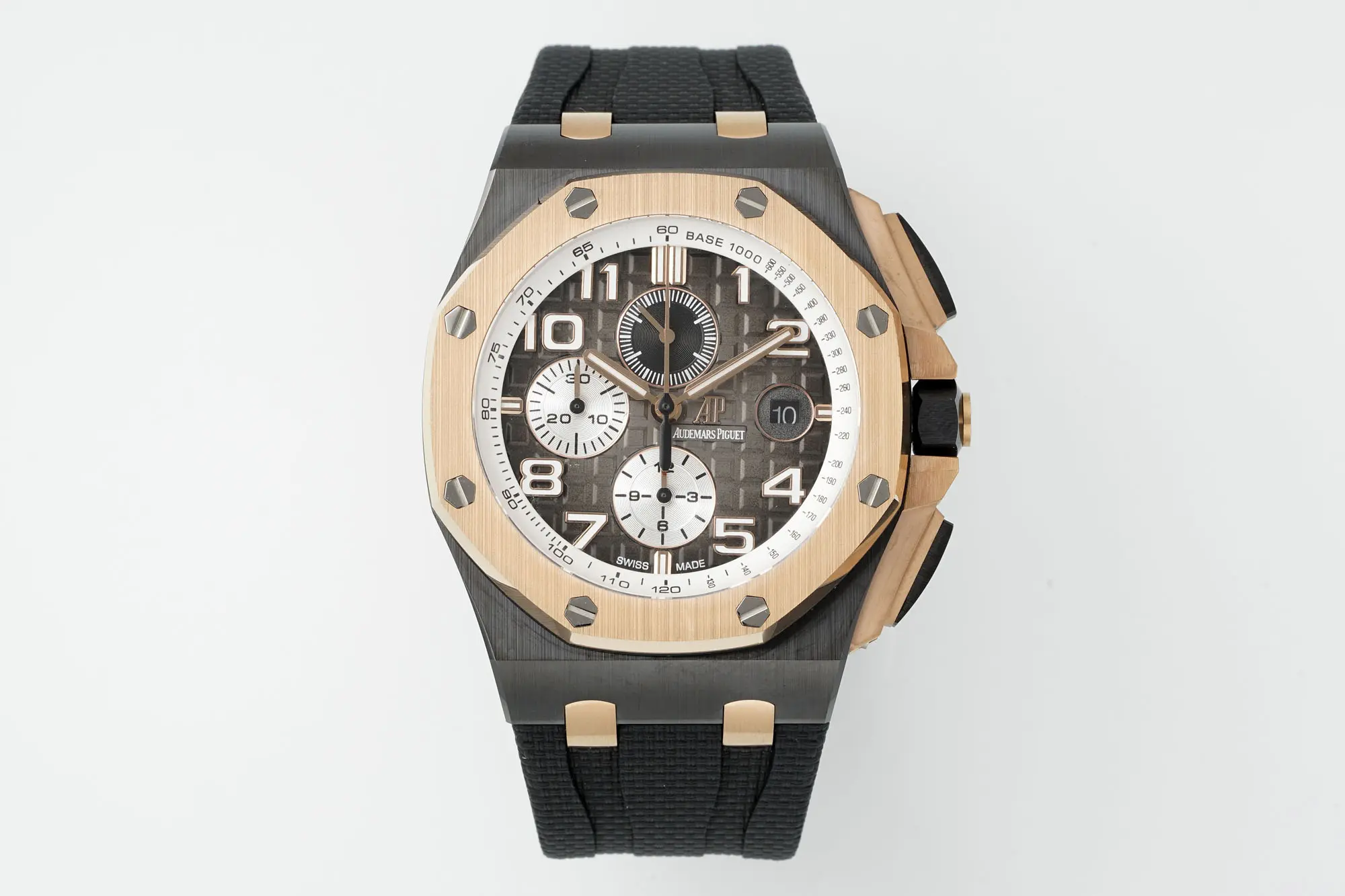 Royal Oak Offshore 26400 series watch - Black and Rose Gold ceramic - Chronograph style
