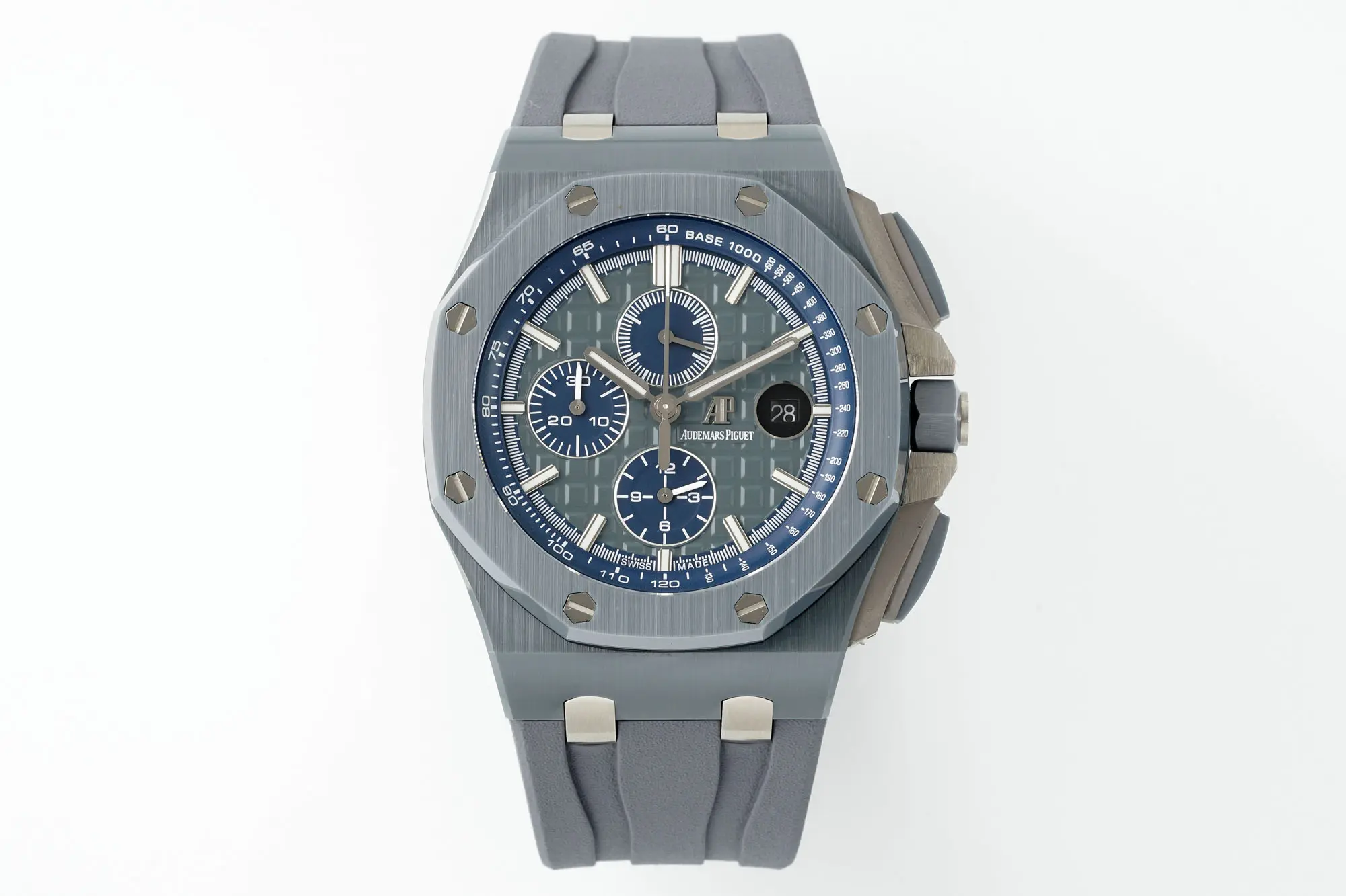 Royal Oak Offshore 26400 series watch - Grey Ceramic with Blue Dial and Chronograph Style