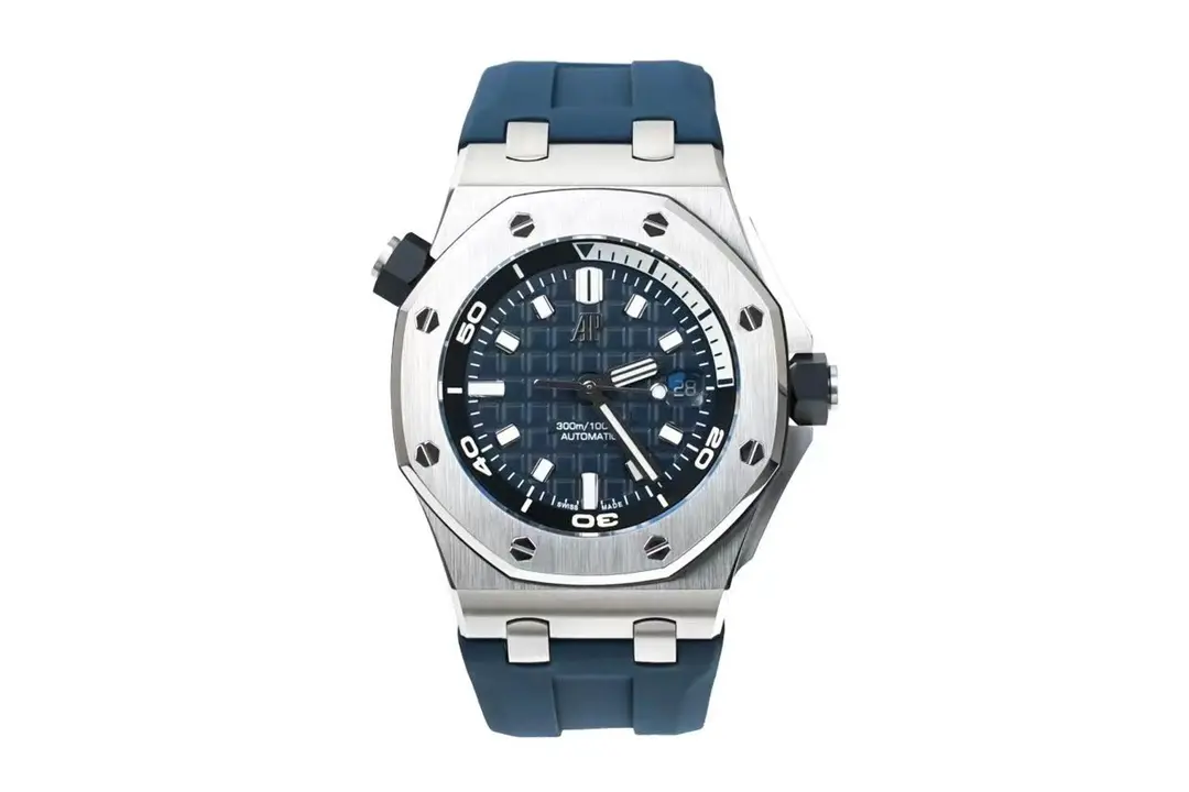 Audemars Piguet Royal Oak Offshore Diver Watch ?C Blue Dial, Stainless Steel Case with Rubber Strap