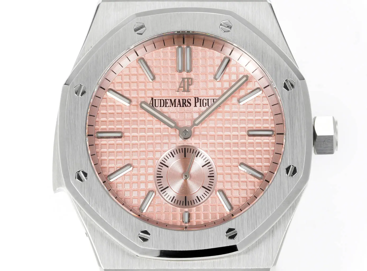 Audemars Piguet Royal Oak Series Men's Watch Stainless Steel with Pink Dial - Image 3