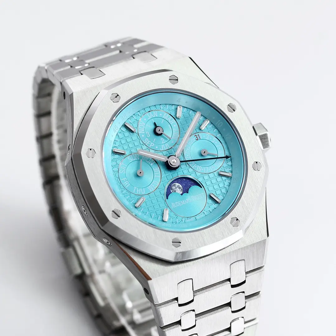 Audemars Piguet Royal Oak Permanent Calendar Watch - Blue Dial Stainless Steel 41mm - Image 3