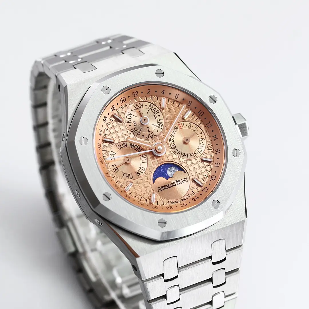 Audemars Piguet Royal Oak Permanent Calendar Watch - Blue Dial Stainless Steel Case 41mm - Image 3