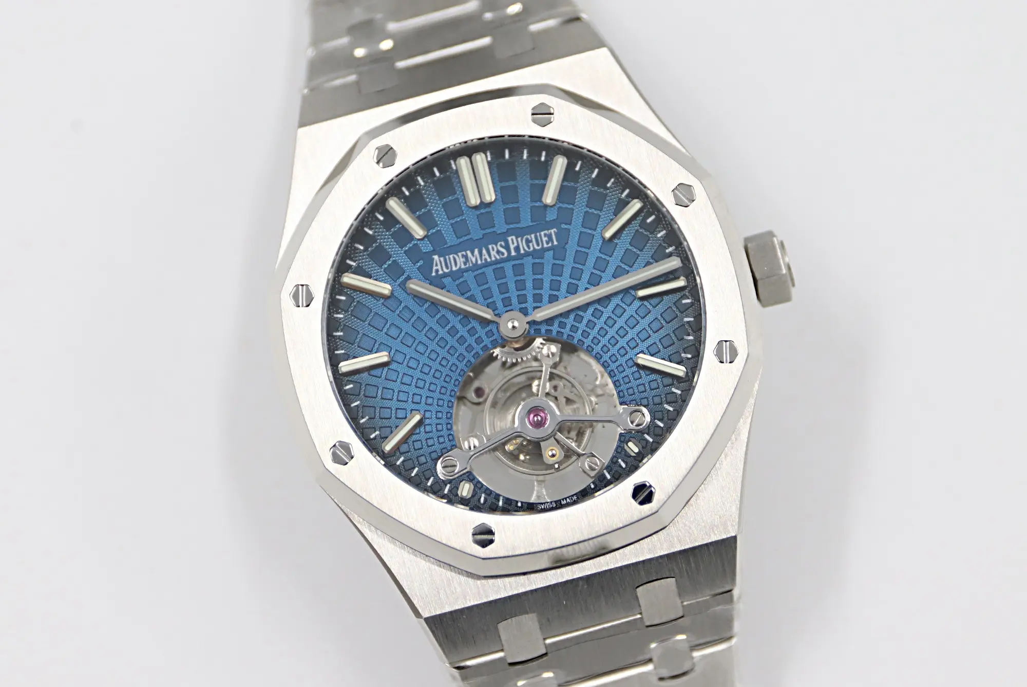 Audemars Piguet Royal Oak Ultra Thin Tourbillon Watch ?C Blue Dial Stainless Steel Case V2 Upgrade Edition 2020, Model 26522CE.00.1220TI.01 - Image 3