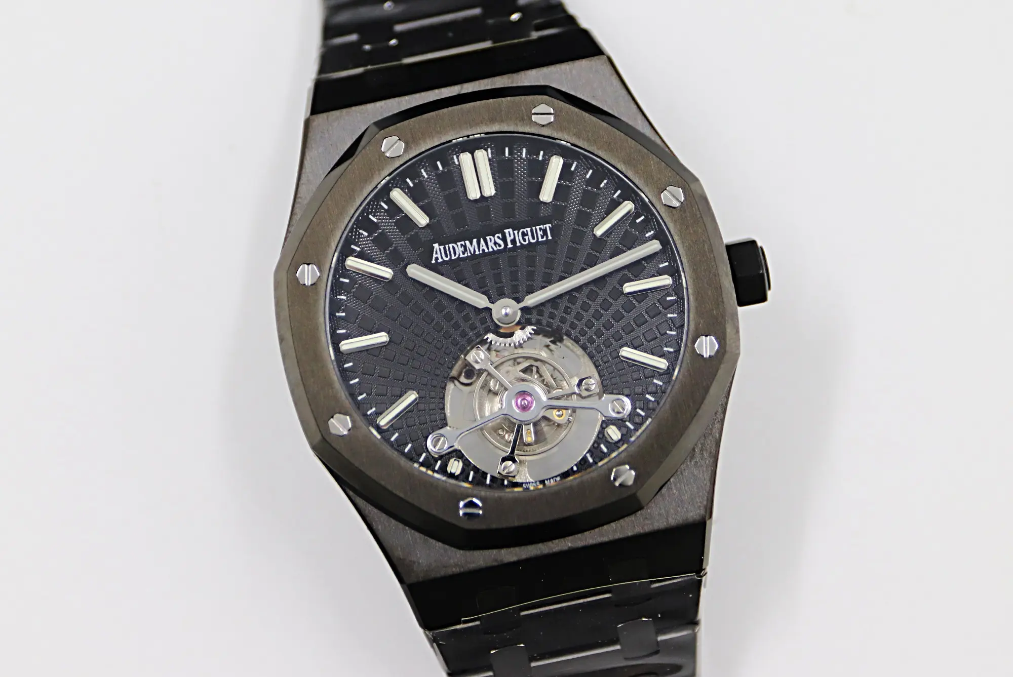 Audemars Piguet Royal Oak Tourbillon Upgrade Edition - Black Ceramic Case with Black Dial, Model 2020 - Image 3
