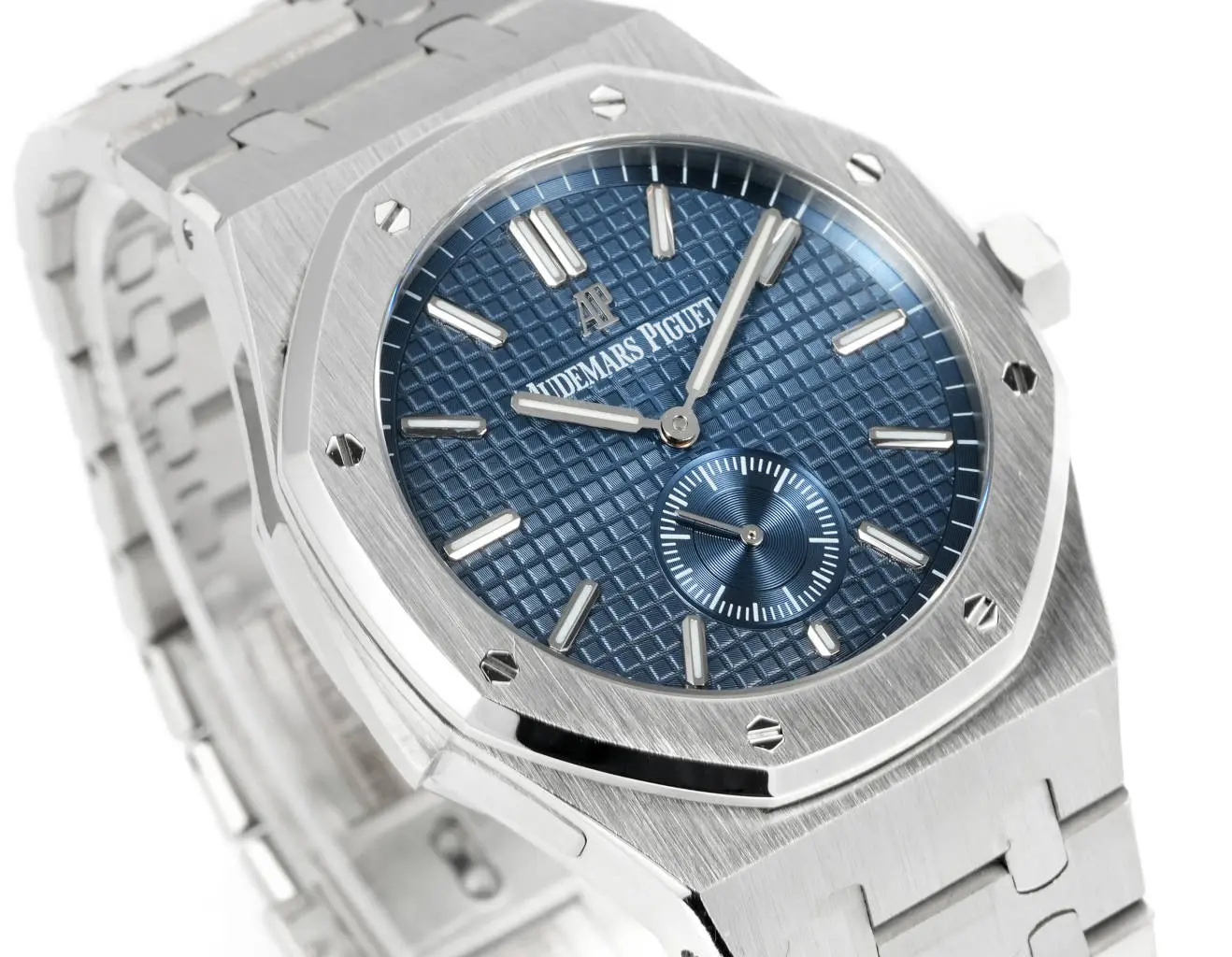 Audemars Piguell Royal Oak Blue Dial Stainless Steel Men's Watch - Image 4