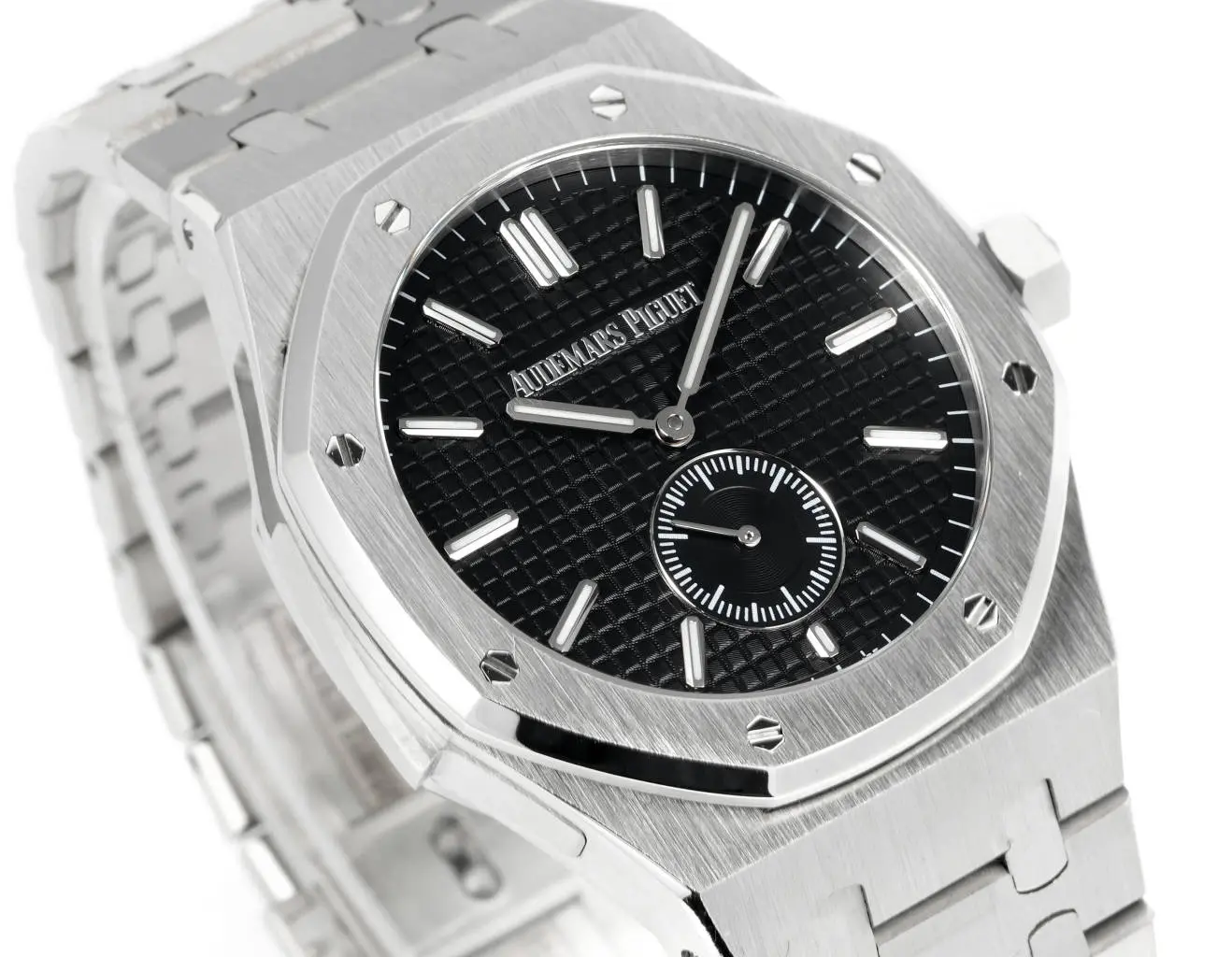 Audemars Piguet Royal Oak Series Men's Watch ?C Stainless Steel Dial with Black Dial - Image 4