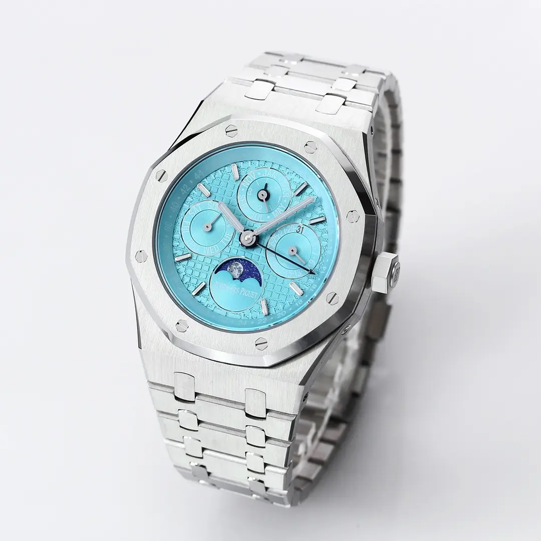 Audemars Piguet Royal Oak Permanent Calendar Watch - Blue Dial Stainless Steel 41mm - Image 4