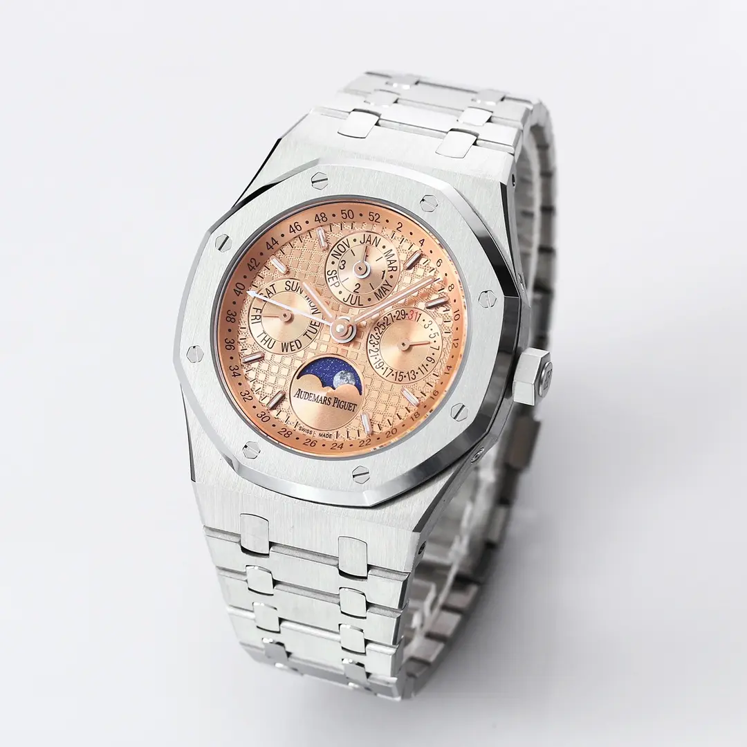 Audemars Piguet Royal Oak Permanent Calendar Watch - Blue Dial Stainless Steel Case 41mm - Image 4