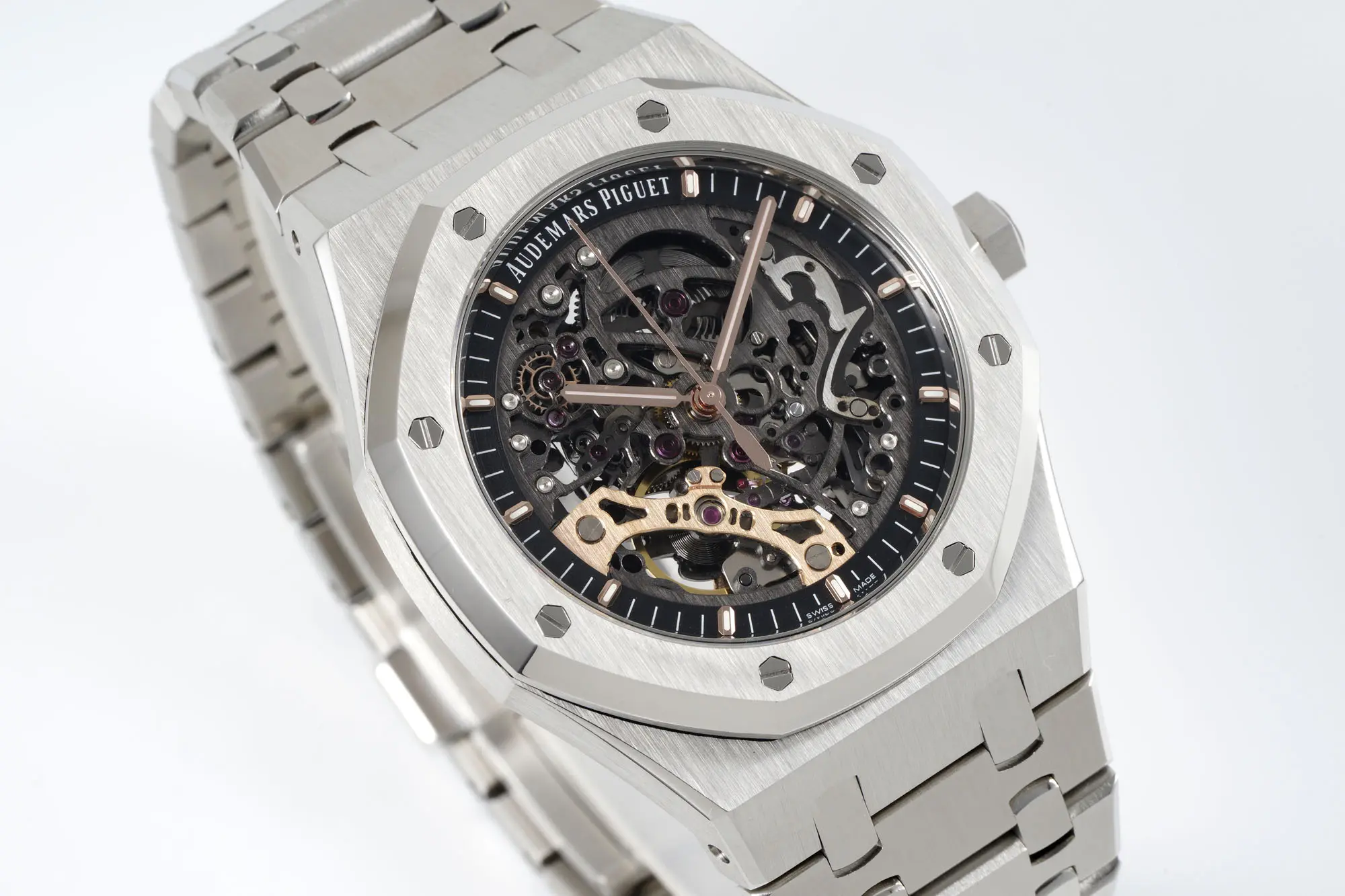 Audemars Piguet Royal Oak Offshore Men's Mechanical watch - Silver with Skeleton dial, 41mm case, Calibre 3132 Movement - Image 4