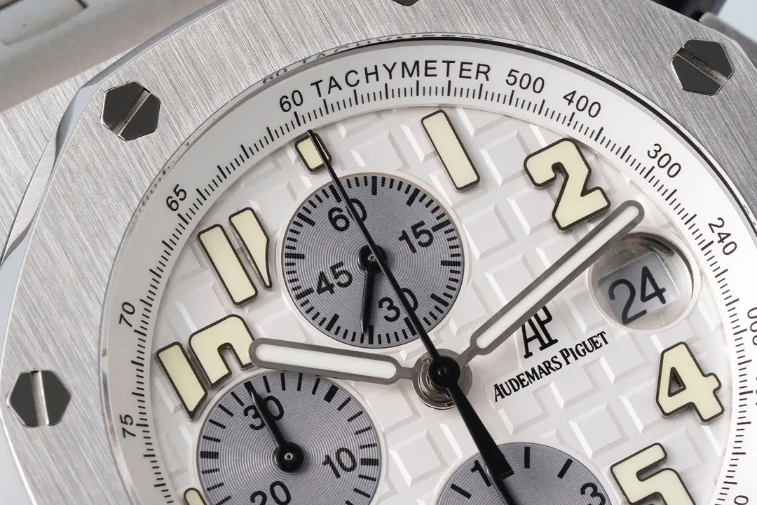 Audemars Piguet Royal Oak Offshore Stainless Steel Bracelet Watch - Silver Dial - Exclusive 4404 Chronograph movement - Image 5