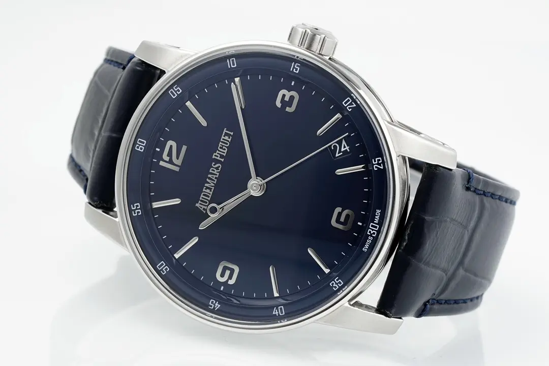 Audemars Piguet Code 11.59 Automatic Three-Hand Watch with Leather Strap - Image 6