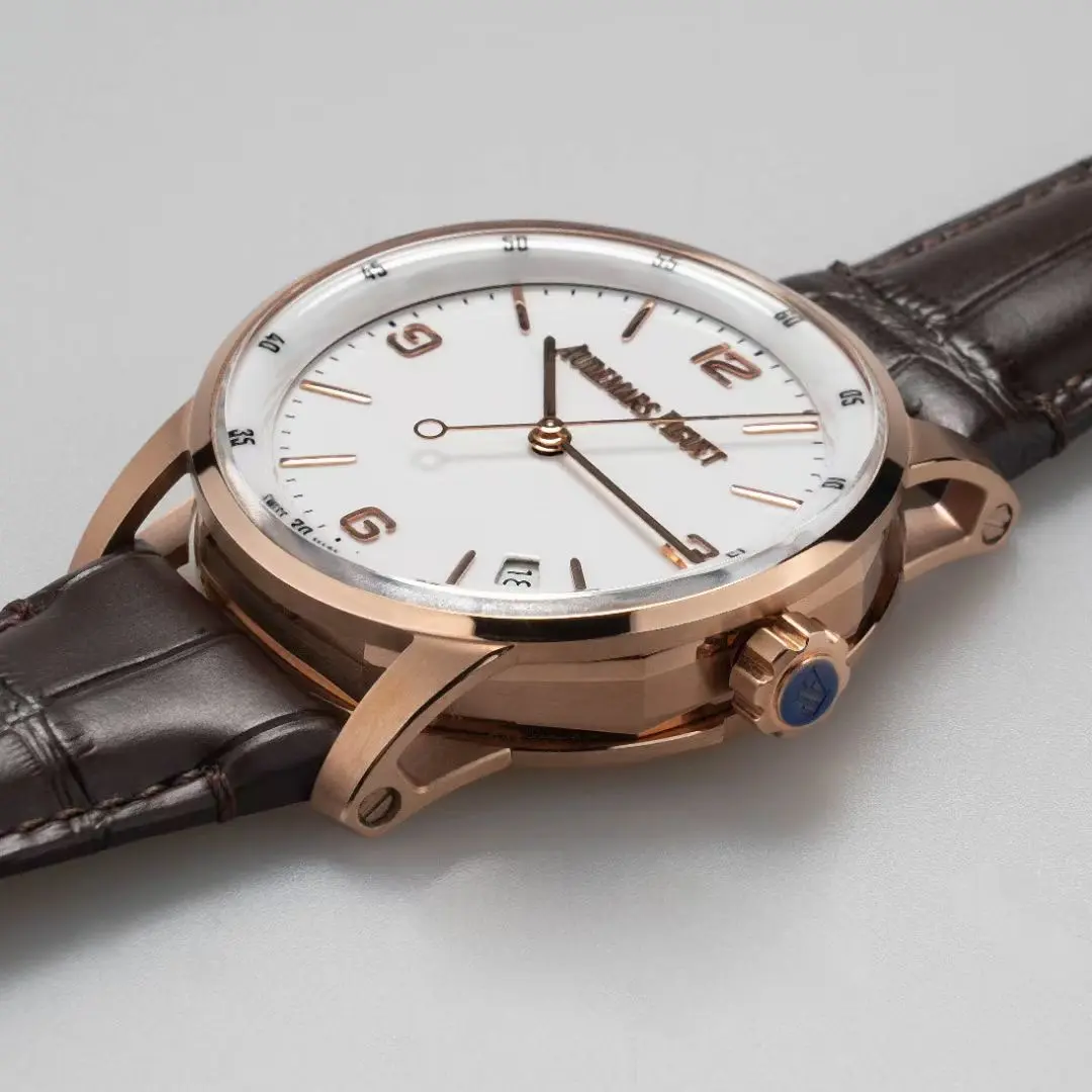 Audemars Piaget Code 11.59 Watch - Rose Gold, Stainless Steel and Brown Leather Strap. 41mm Case. Calibre 4303 Automatic Movement. - Image 6