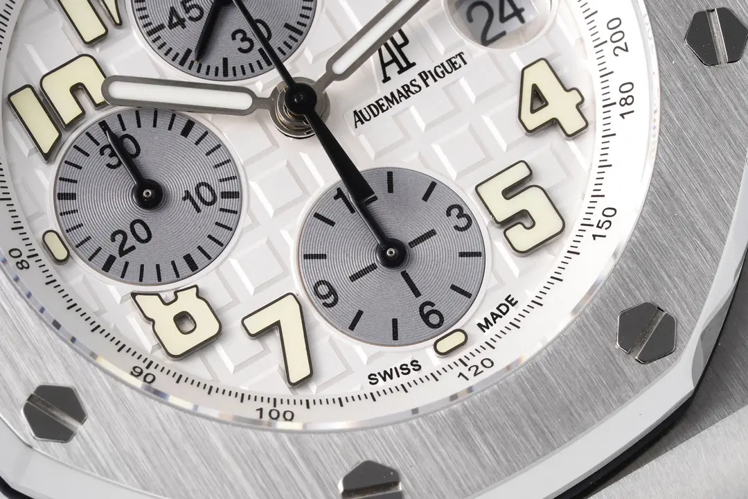 Audemars Piguet Royal Oak Offshore Stainless Steel Bracelet Watch - Silver Dial - Exclusive 4404 Chronograph movement - Image 6