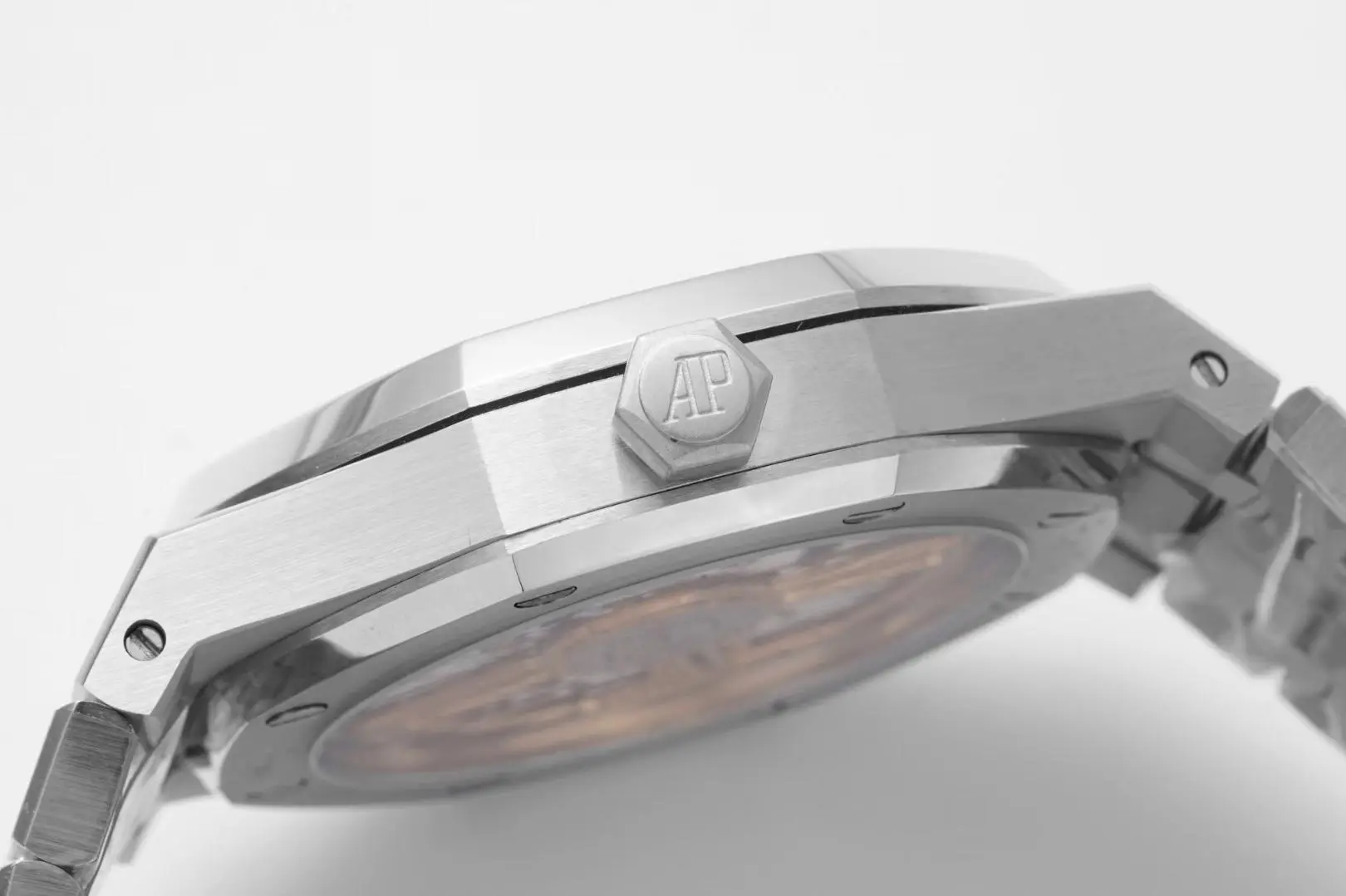 Audemars Piguet Royal Oak Stainless Steel Watch 15500 with Blue Dial Automatic Movement - Image 7