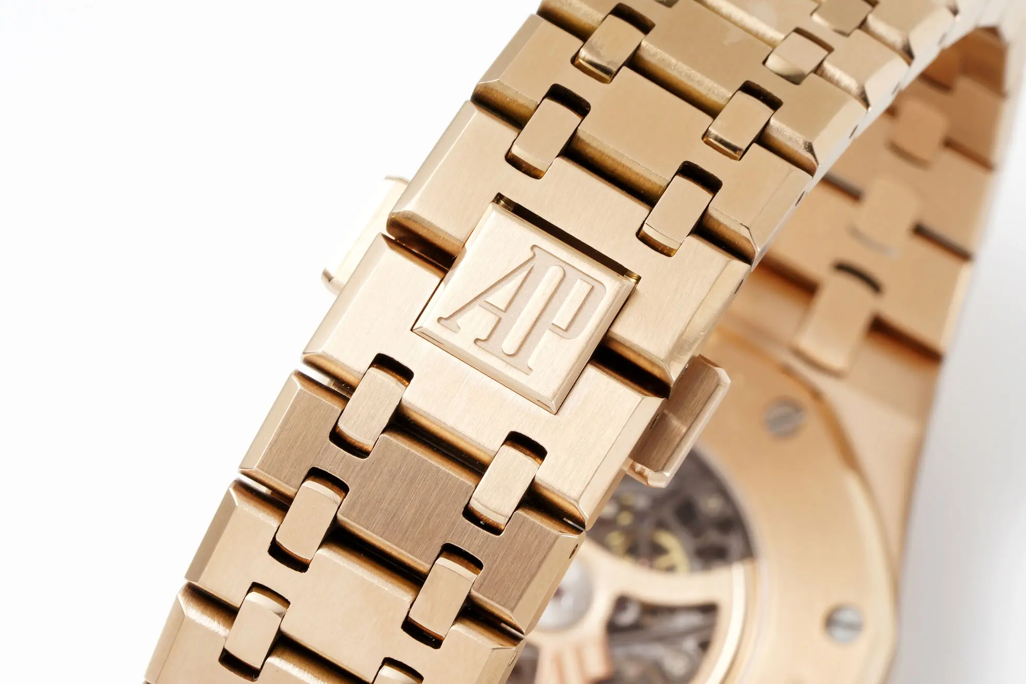 Audemars Piguet Royal Oak Offshore Men's Mechanical Watch 15407ST.OO.1220ST.01 - Rose gold, 41mm, Skeleton Dial - Calibre 3132 - Image 7