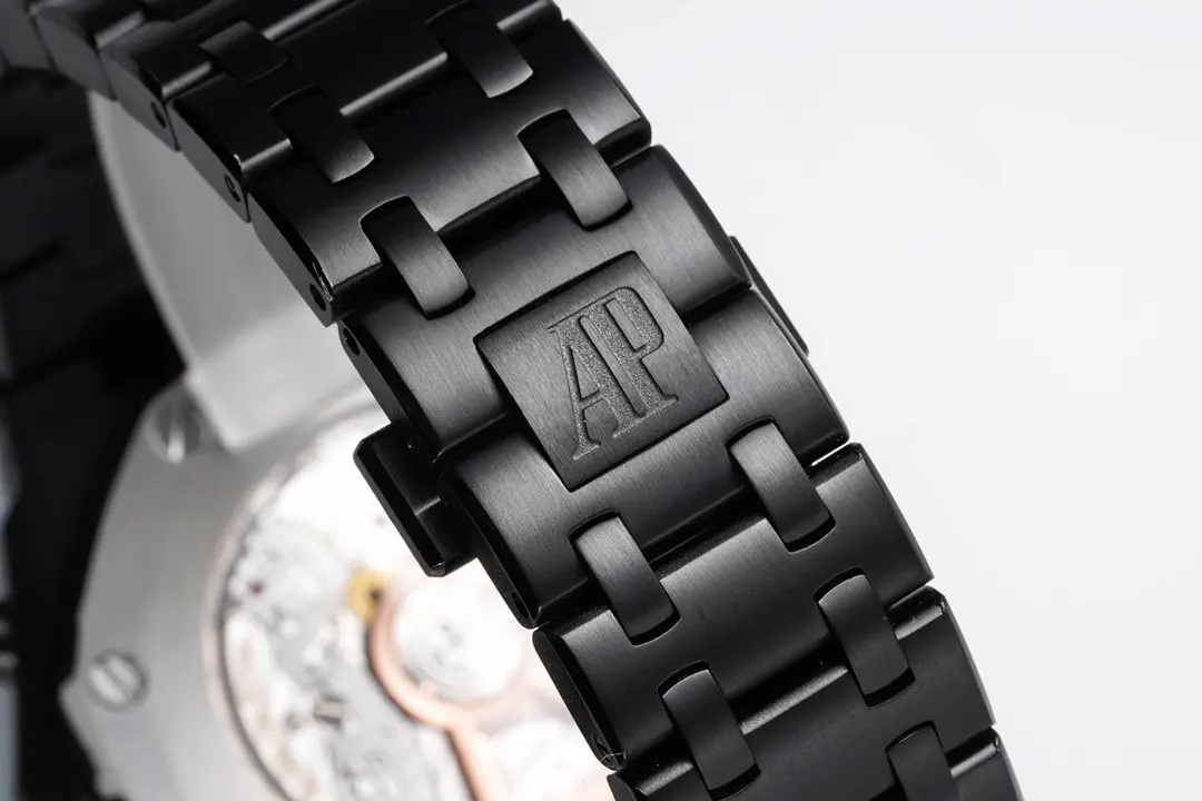 Audemars Piguet Royal Oak Black Stainless Steel Bracelet watch with Exclusive 4404 Chronograph movement - Image 7