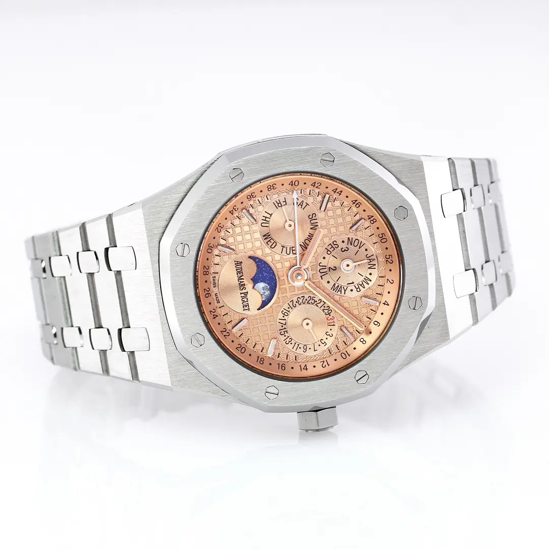 Audemars Piguet Royal Oak Permanent Calendar Watch - Blue Dial Stainless Steel Case 41mm - Image 8