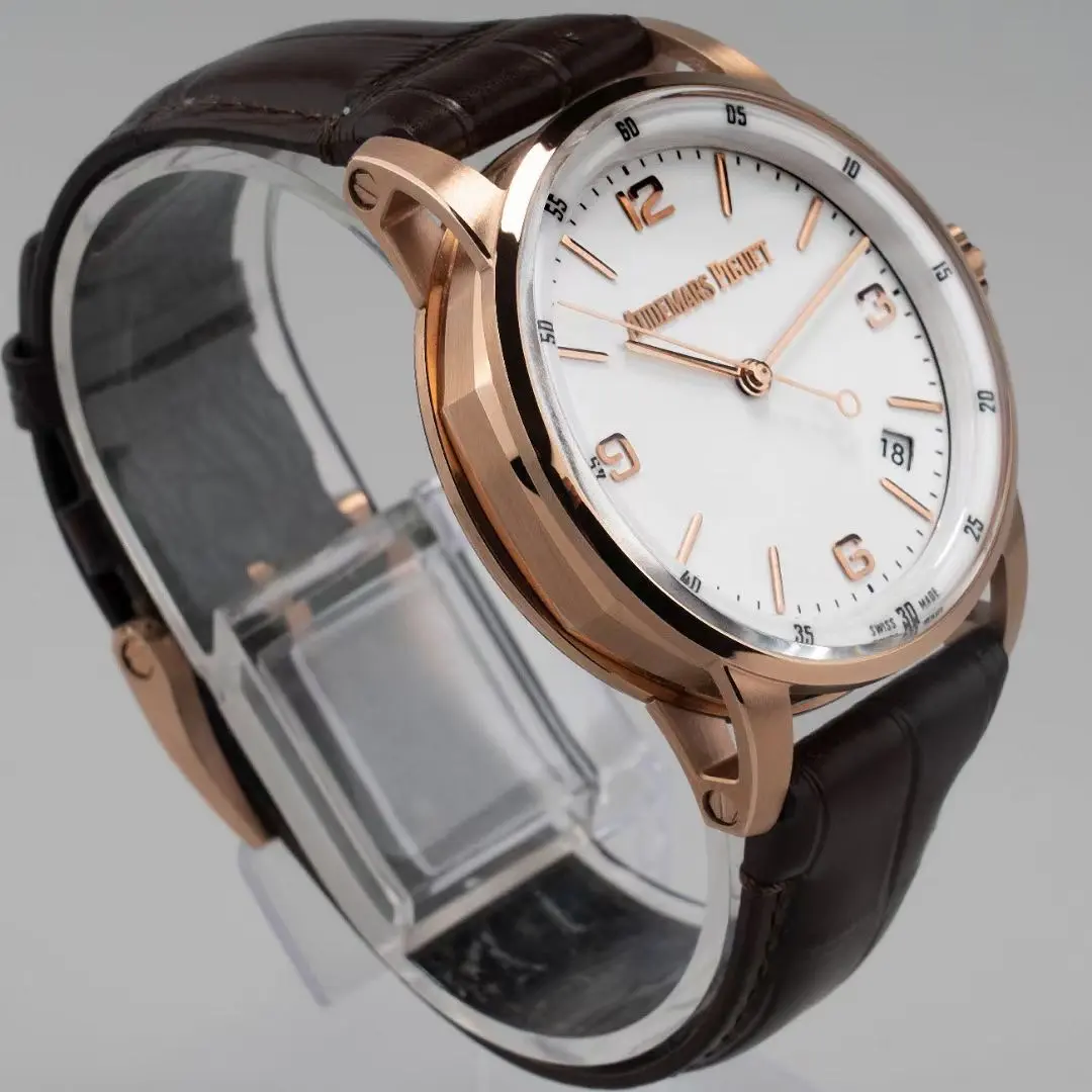 Audemars Piaget Code 11.59 Watch - Rose Gold, Stainless Steel and Brown Leather Strap. 41mm Case. Calibre 4303 Automatic Movement. - Image 8