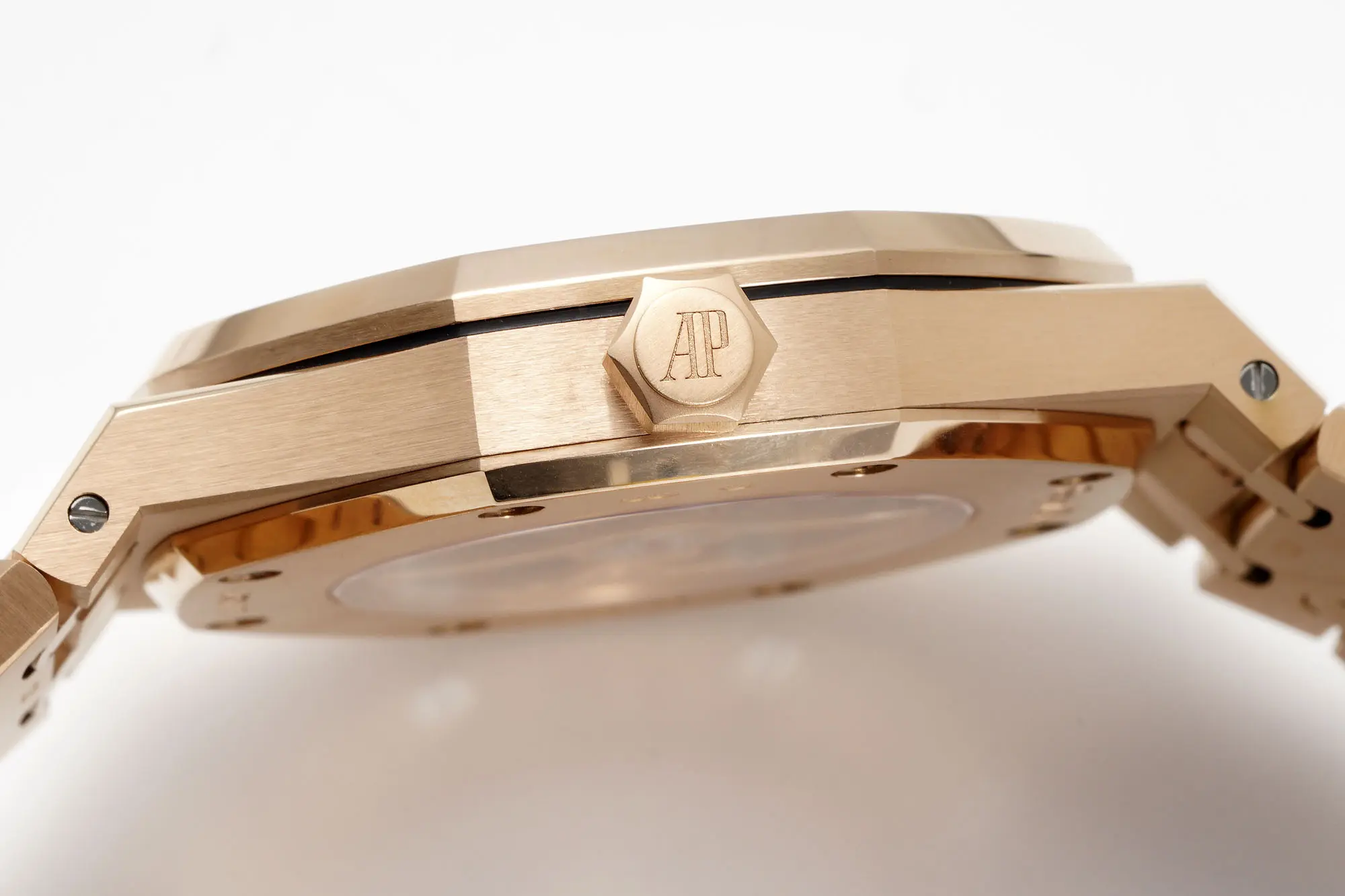 Audemars Piguet Royal Oak Offshore Men's Mechanical Watch 15407ST.OO.1220ST.01 - Rose gold, 41mm, Skeleton Dial - Calibre 3132 - Image 8