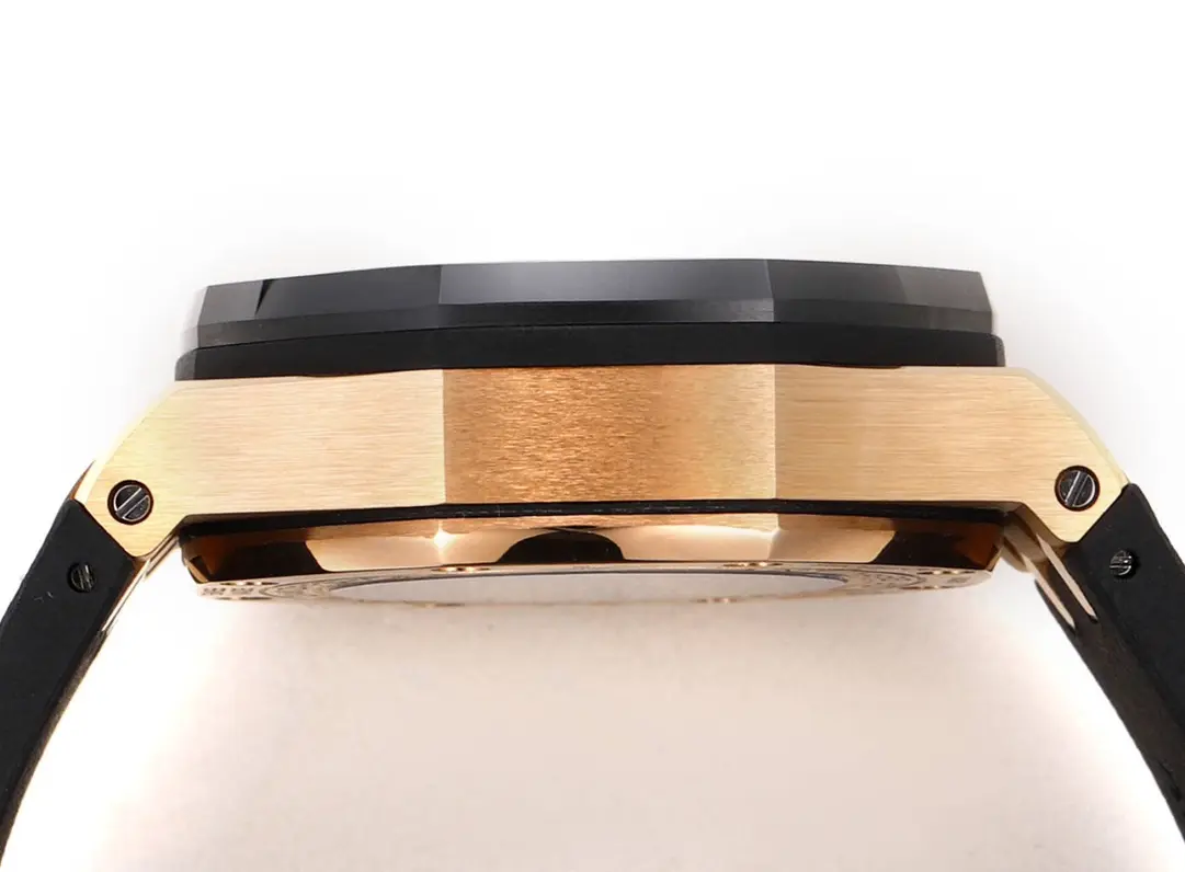 Audemars Piguet Royal Oak Black Ceramic Chronograph Rose Gold Watch - Image 8