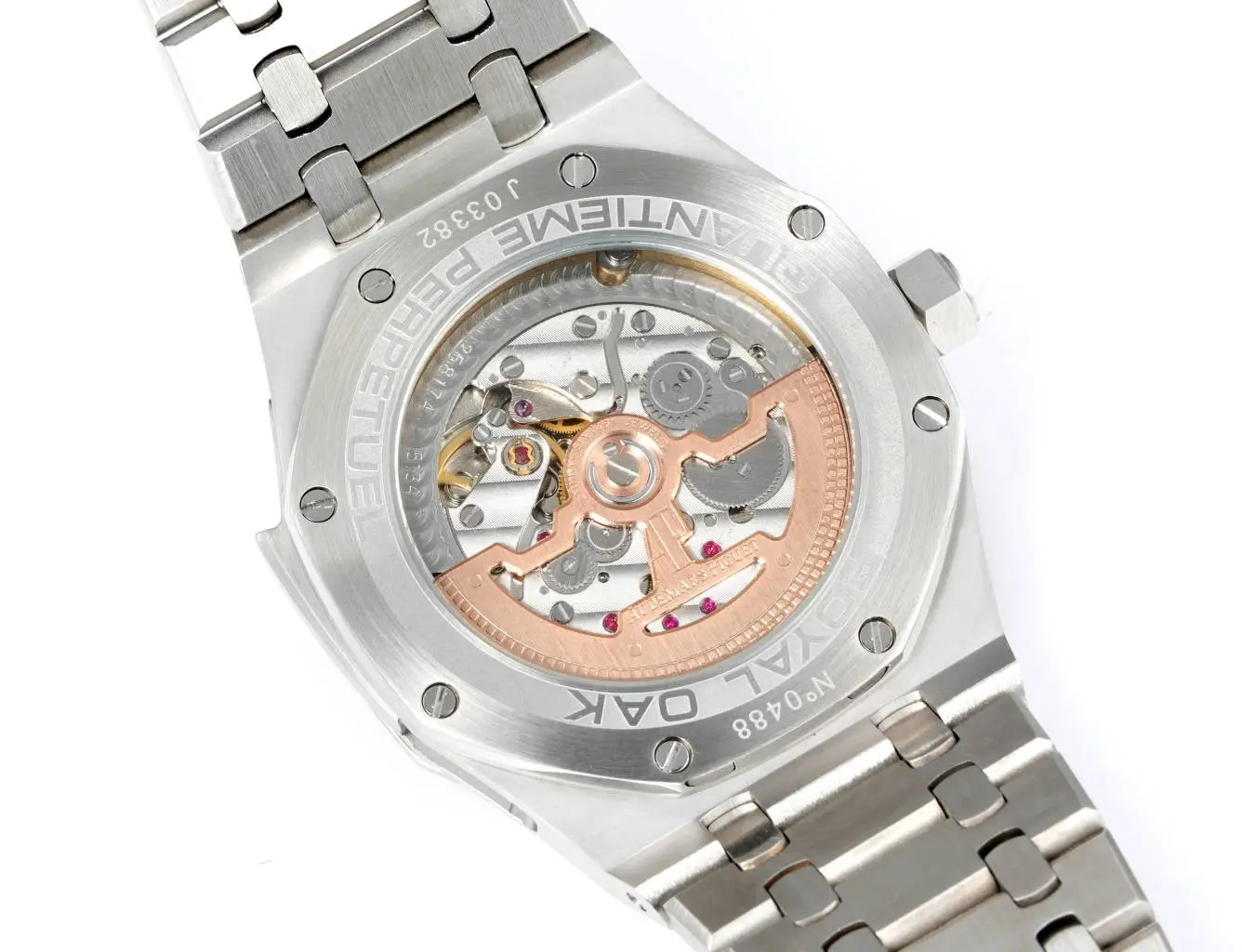 Audemars Piguet Royal Oak Series Men's Watch ?C Stainless Steel with Burgundy Dial - Image 9