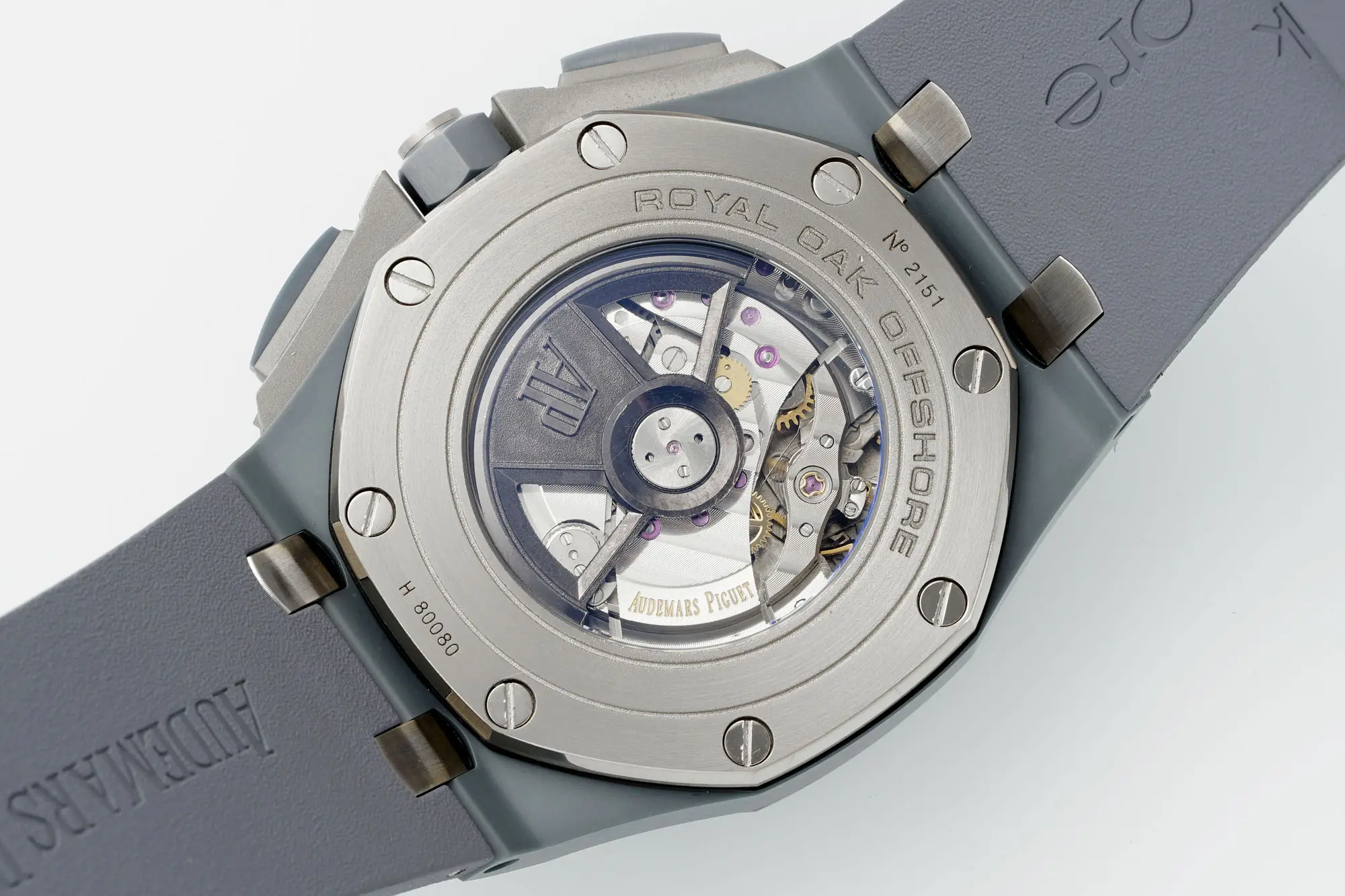 Royal Oak Offshore 26400 series watch - Grey Ceramic with Blue Dial and Chronograph Style - Image 9