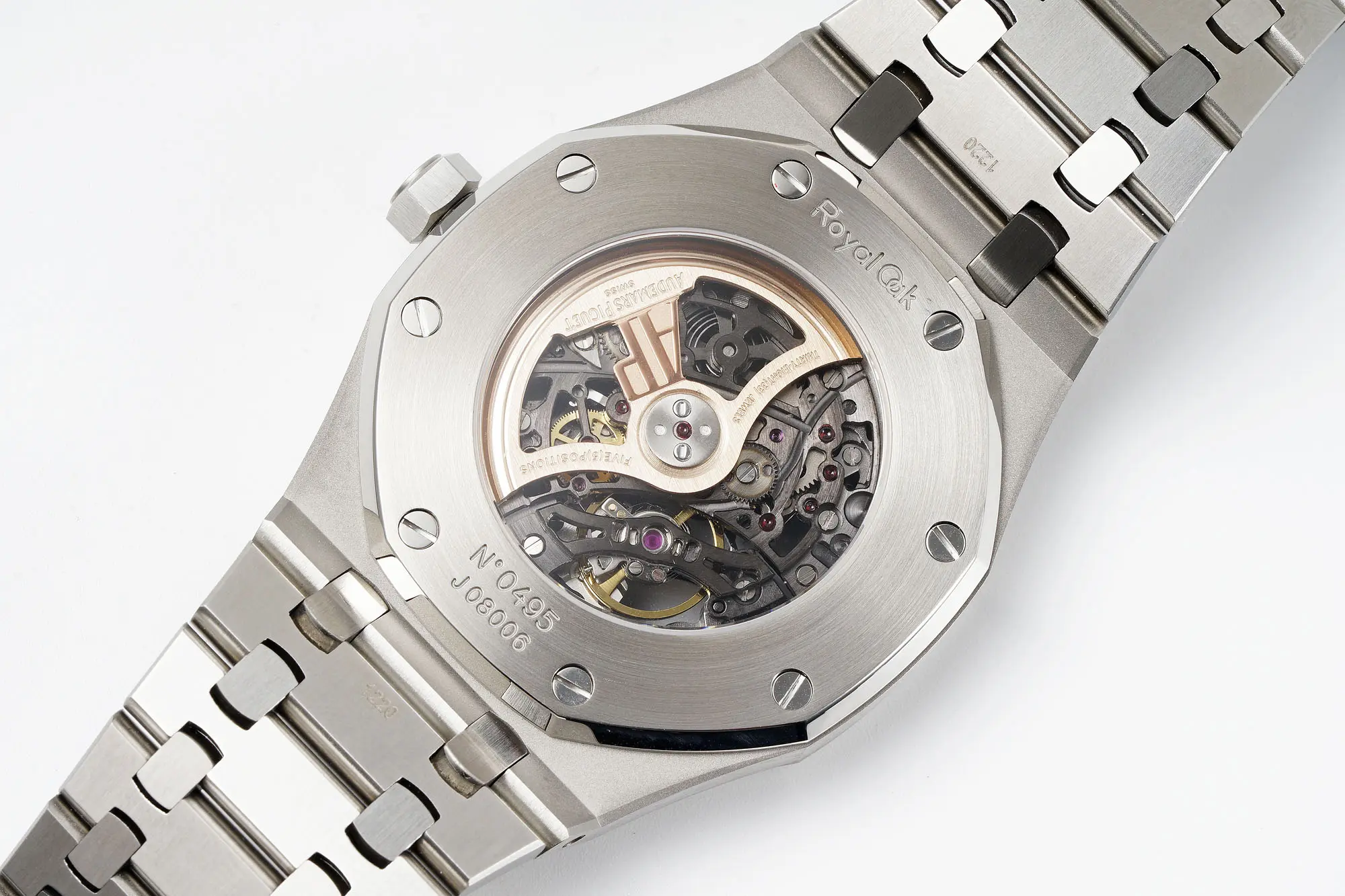 Audemars Piguet Royal Oak Offshore Men's Mechanical watch - Silver with Skeleton dial, 41mm case, Calibre 3132 Movement - Image 9