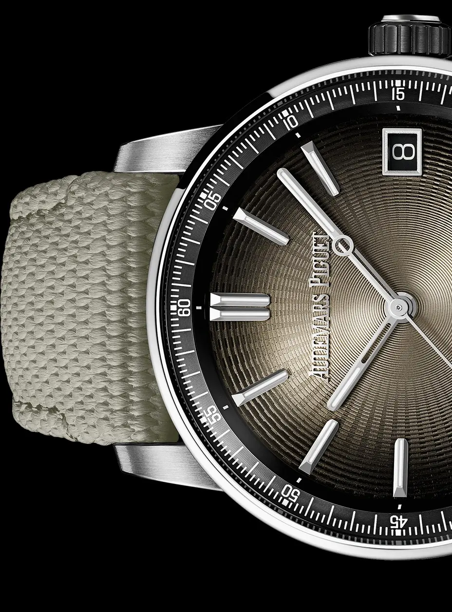 Audemars Piguet CODE 1159 Stainless Steel Watch With Smoked Dial And Fabric Strap ?C 41mm - Image 9