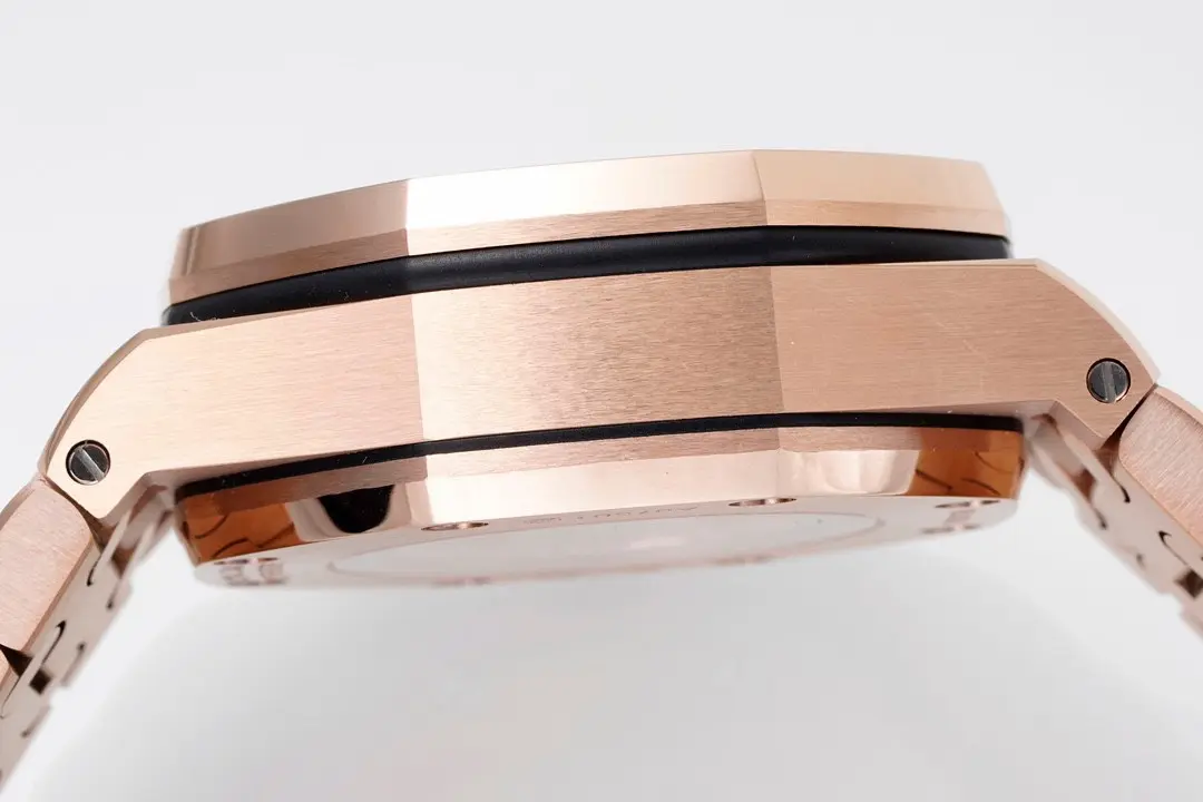 Audemars Piguet Royal Oak Offshore Rose Gold Steel Bracelet Watch With Blue Dial And 4404 Chronograph Motion - Image 9