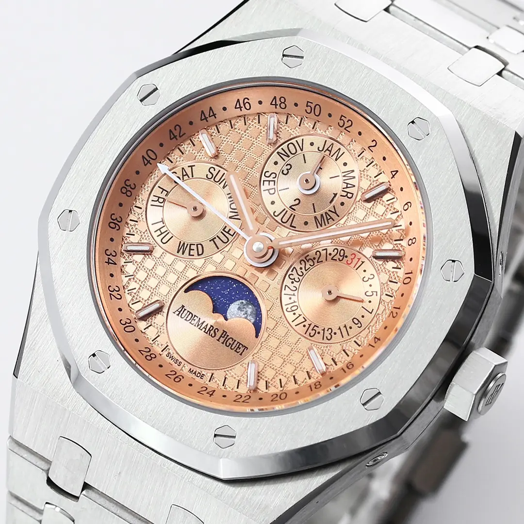 Audemars Piguet Royal Oak Permanent Calendar Watch - Blue Dial Stainless Steel Case 41mm - Image 10
