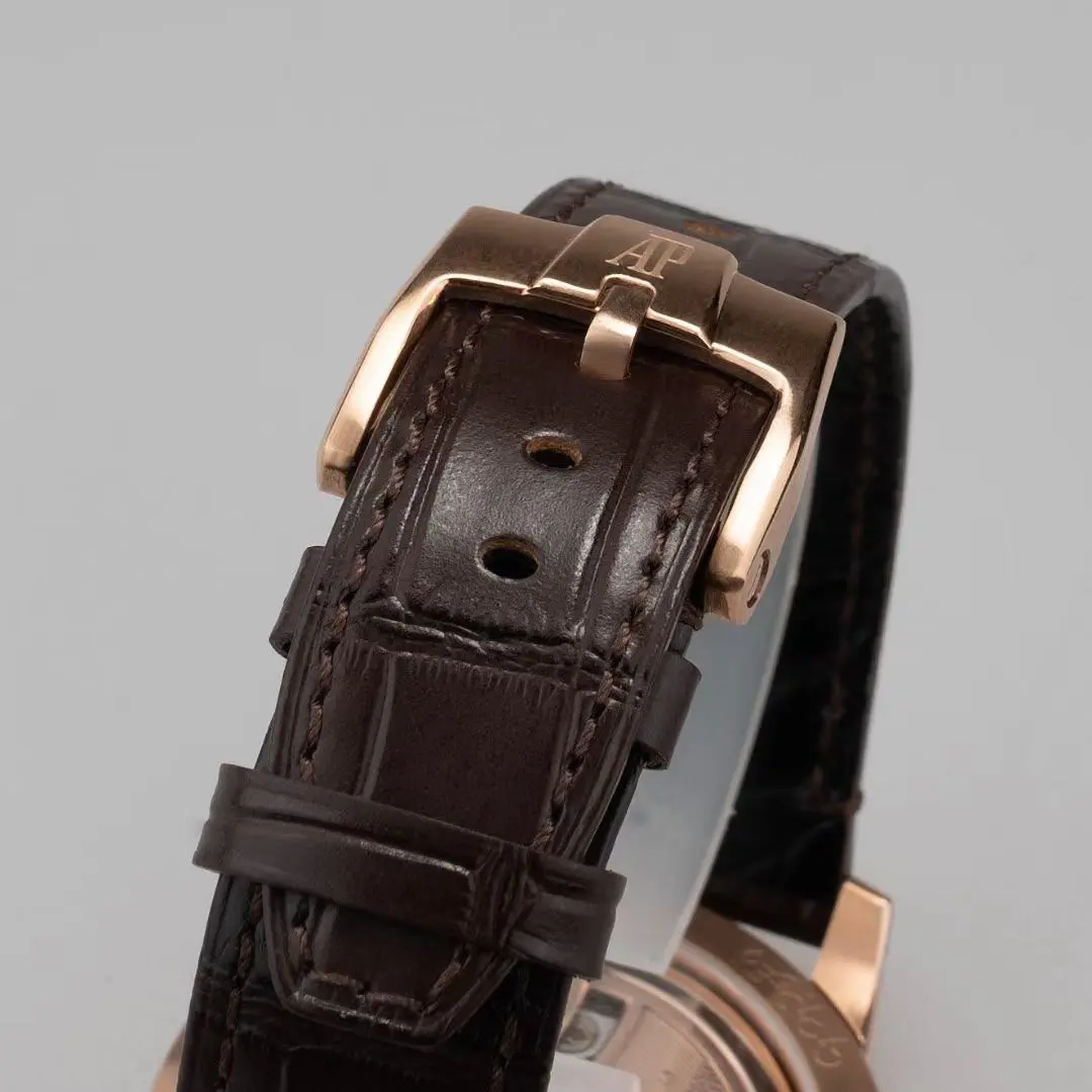 Audemars Piaget Code 11.59 Watch - Rose Gold, Stainless Steel and Brown Leather Strap. 41mm Case. Calibre 4303 Automatic Movement. - Image 10