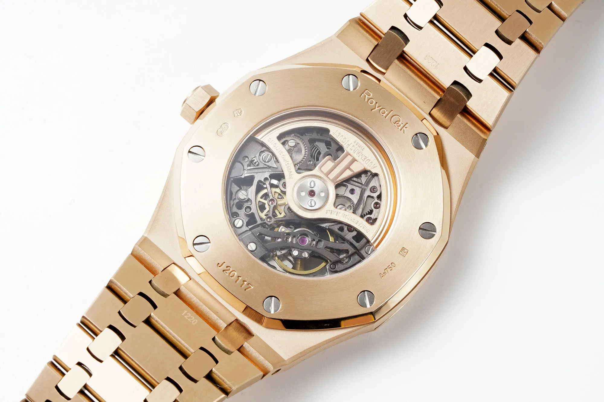 Audemars Piguet Royal Oak Offshore Men's Mechanical Watch 15407ST.OO.1220ST.01 - Rose gold, 41mm, Skeleton Dial - Calibre 3132 - Image 10