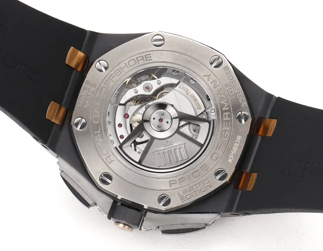 Audemars Piguet Royal Oak Offshore Chronograph in Rose Gold and Black with Grey Dial on Rubber Strap - Image 10