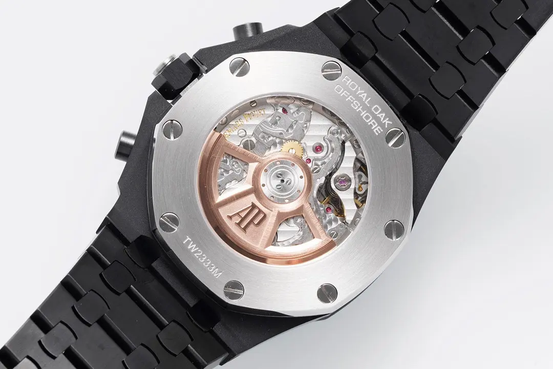 Audemars Piguet Royal Oak Black Stainless Steel Bracelet watch with Exclusive 4404 Chronograph movement - Image 10